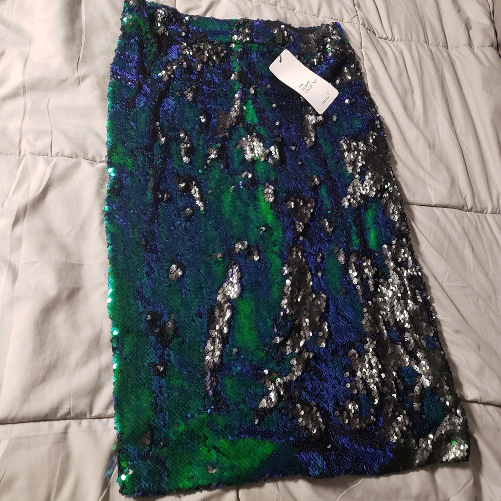 Ladies sequin pencil skirt